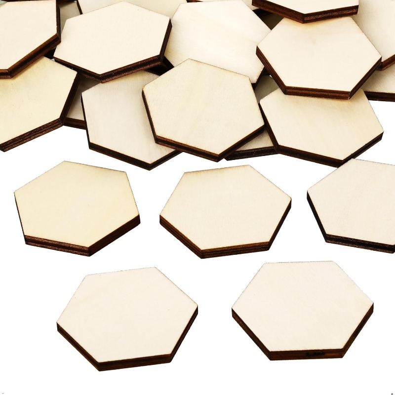 Embellish Craft - 50 peças 4cm peças hexagonais de