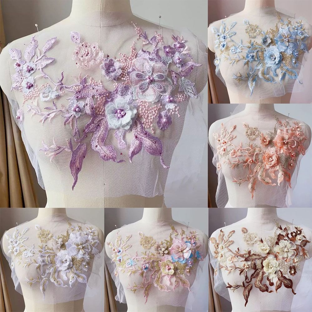 3d flores frisadas tecidos de  - Applique Patch Flower avaliação e preço