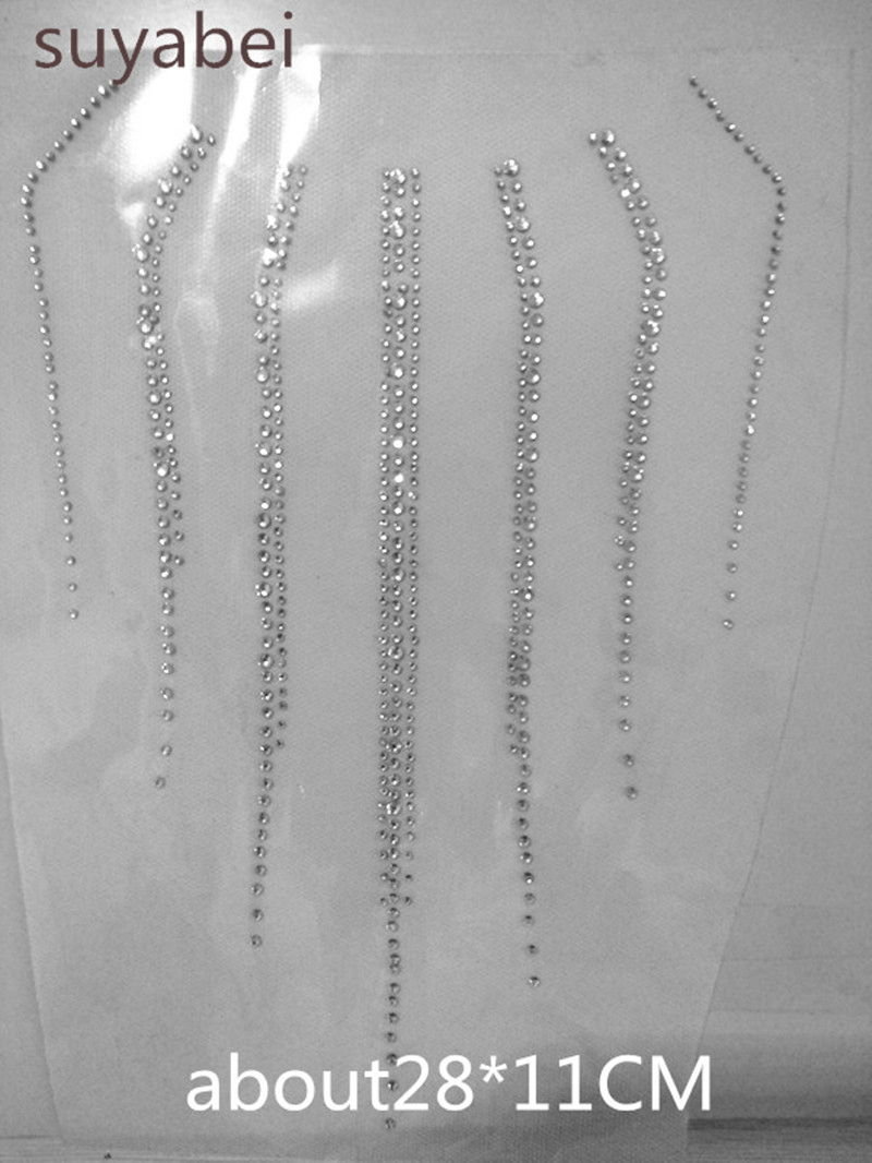 2 peças/lote Aplique de Strass - Hotfix Rhinestone Sheet avaliação e preço