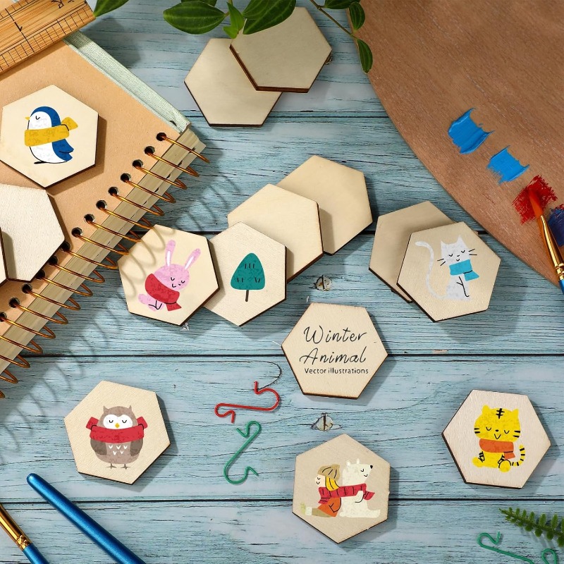 50 peças 4cm peças hexagonais  - Embellish Craft avaliação e preço