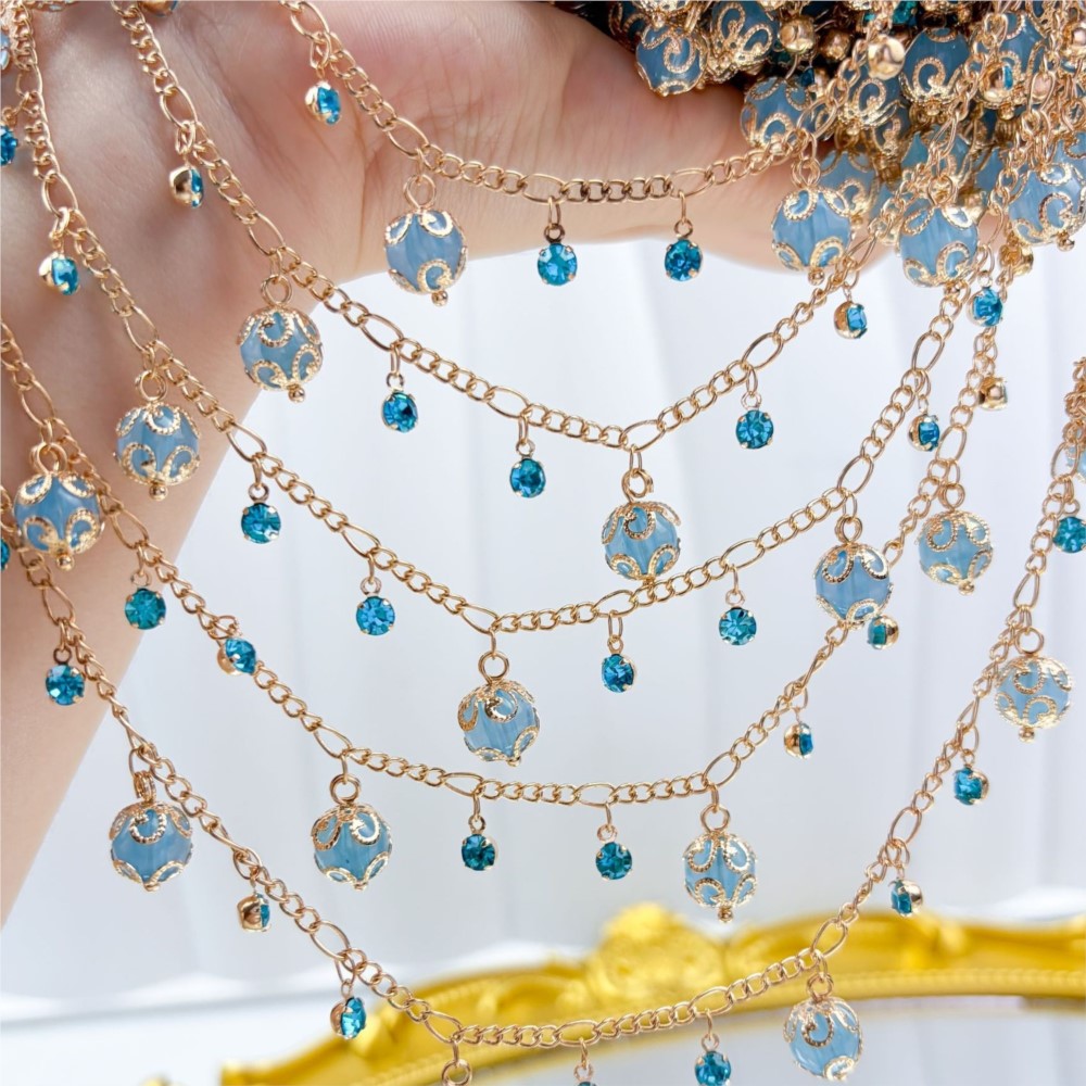 Corrente de Latão com Pingente - Pearl Trim Chain avaliação e preço