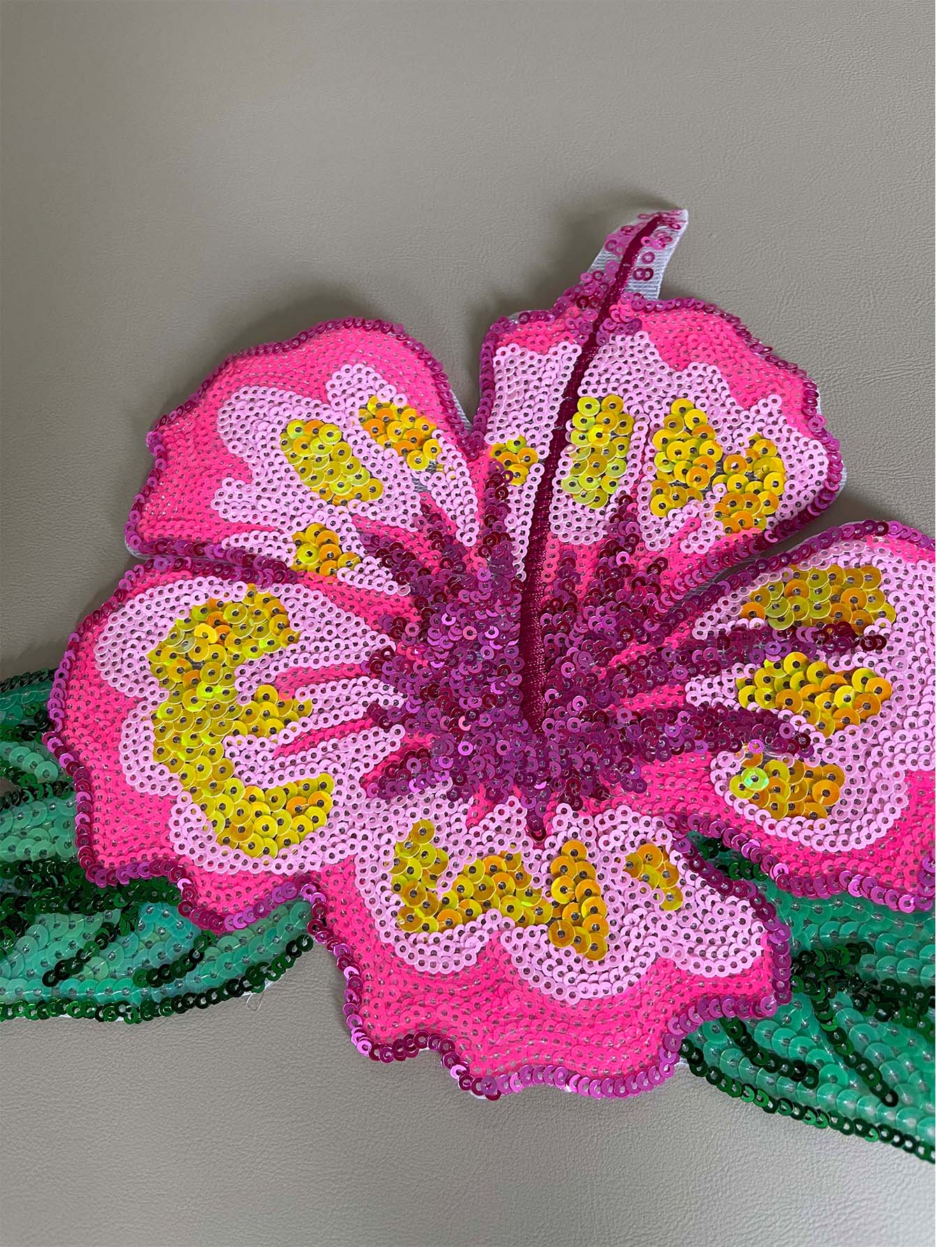 1 peça 26cm brilhante rosa lan - Applique Patch Flower avaliação e preço