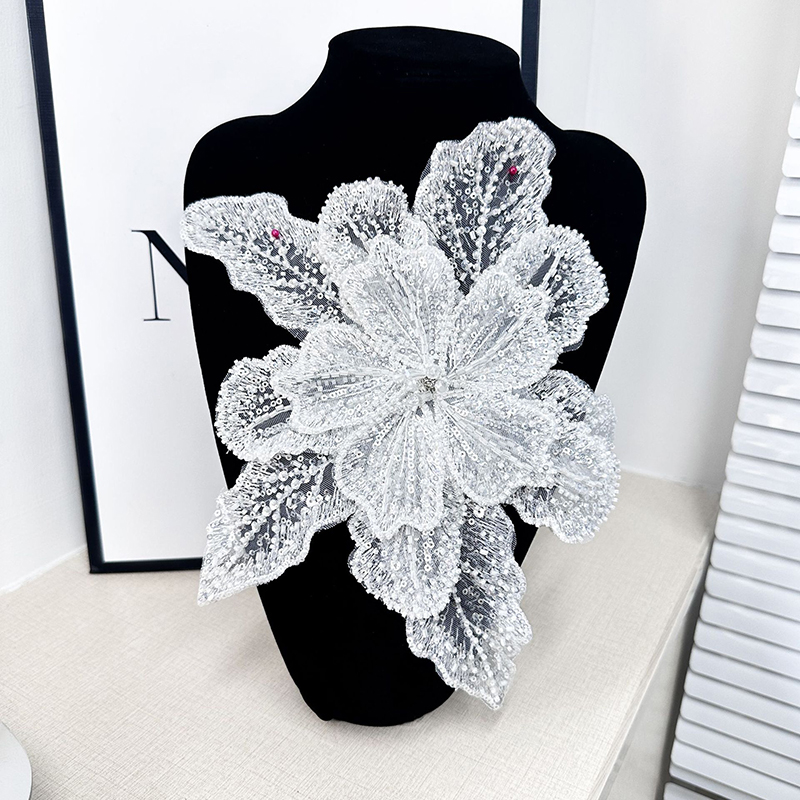 Aplique de Colarinho de Flor c - Applique Patch Flower avaliação e preço